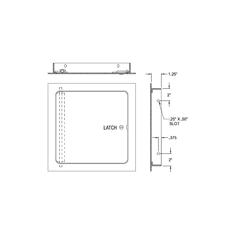 Acudor UF-5000 Universal Access Door 12 x 18, White