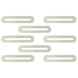 Pro Bamboo Kitchen 8PCS Adjustable Flat Slotted Mounting Brackets 19x90x3mm Long Hole Movable Corner Connector Sliding Slotted Bracket Straight Tab Holder for Timber Wooden Furniture