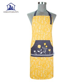 Unisex Cotton Kitchen Apron – Stylish and Practical Cooking Apron with Large Pocket, Ideal for Bakers, Chefs, Mum, Dad, or Grandma on Birthdays & Christmas