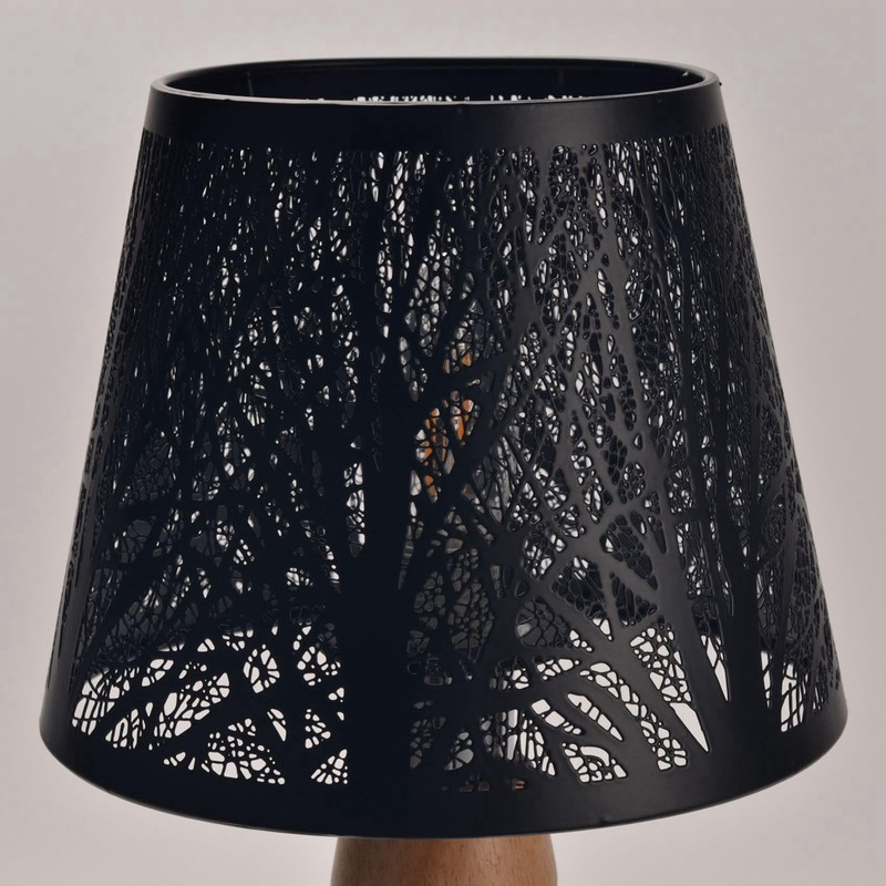 Orimommth Small Lamp Shade,Barrel Metal Lampshade with Pattern Wrought Iron