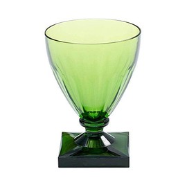 Caspari Acrylic 8.5oz Wine Goblet in Emerald - Set of 4