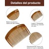 Peinetas Para Cabello Mujer, Set de 12 Peinetas en Negro,