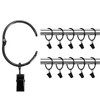 KaiYi Curtain Ring Clips, Curtain Clip Hooks Opening Design, 39mm