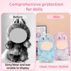2PCS Protective Case Compatible with LABU Doll,Storage Pouches PVC Bag