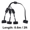 Duttek OBDII 1 to 3 Y Splitter Cable 2FT/60cm, Rihght