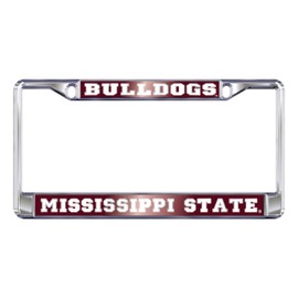 MISSISSIPPI STATE BULLDOGS Chrome License Plate Tag Frame