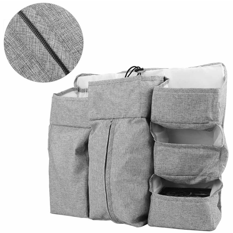 MultiFunctional Baby Bed Hanging Storage Bag Baby Crib Bedside Diaper