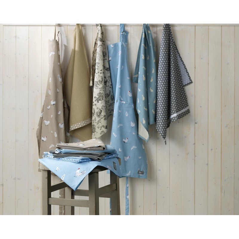 Dexam Stargazing Hare Tea Towel - Blue