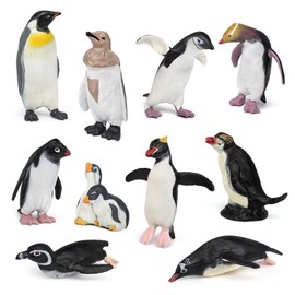 GAICOM 10PCS Polar Penguin Figure Playsets Penguin Model Toy Desktop Decoration Collection Party Favors Toys for Boys Girls Kids