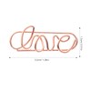 50pcs Love Shaped Paper Clips Metal Card File Note Clips