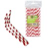 Party Paper Solutions 50 x Bendy Red and White Stripe