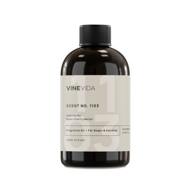 VINEVIDA [4oz] Black Cherry Merlot Fragrance Oil for Candle Making - Made in USA Candle Scents for Candle Making - Natural Candle Fragrance Oil - Scents for Soap Making