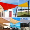 BeQell Waterproof Sun Shade Sail Rectangle, 10'x13' Turquoise Sun Shade