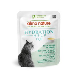 almo nature HQS Hydration Help - Wet Cat Food - Tuna Broth with Tuna Fillet, Flake and Broth - Additive Free, Grain Free - Pouches, 1.77oz (Pack of 12)