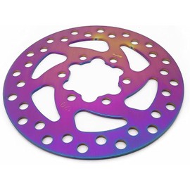 120mm Colorful 6 Holes Brake Disc for NIU KQi3/KQi3 MAX/PRO KQi3 Sport Electric Scooter kqi3 Replace Accessories (120mm Colorful)