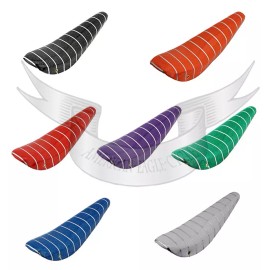 Vintage Lowrider NEW! Original 20" Lowrider Banana Seat Sparkle W/Silver Strips In 9 Colors. - Black/Gold Stripe