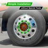 HQALTY 100PCS Loose Lug Nut Indicators for 32mm/33mm/34mm Nuts Wheel