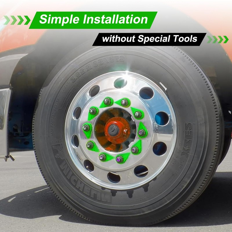 HQALTY 100PCS Loose Lug Nut Indicators for 32mm/33mm/34mm Nuts Wheel