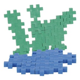 Plus-Plus 9604091 Level: Kreativ-Bausteine Tube, Elefant, Geniales Konstruktionsspielzeug, 100 Teile, Bunt