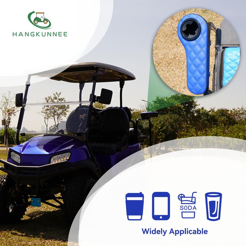 HANGKUNNEE Golf Cart Armrest with Cup Holder for EZGO Club