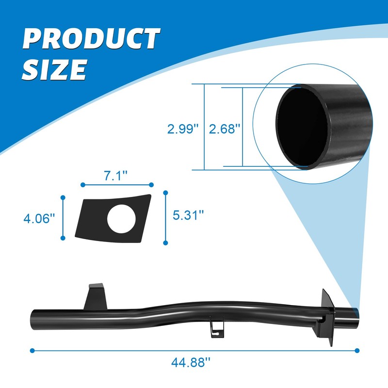 Rear Fuel Tank Support Crossmember Compatible with 2007-2014 Chevy Silverado