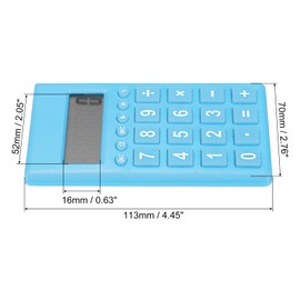 PATIKIL Desktop Calculator, Large 8 Digit LCD Display Portable Desk Calculator Standard Function for Home Office Style 2, Blue