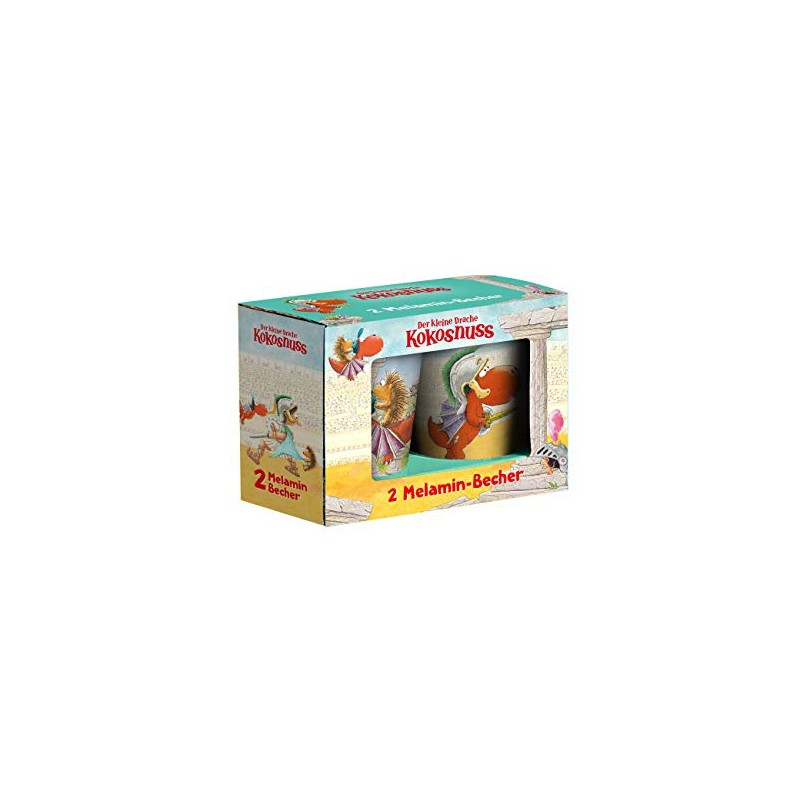 Der kleine Drache Kokosnuss - Melaminbecher Set: 2er Set