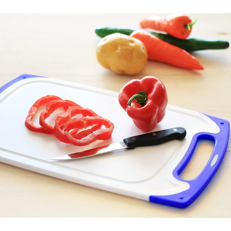 Cutting Boards for Kitchen, Plastic Chopping Board Set of 3