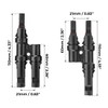 BougeRV Solar Branch Connectors Y Connector for Parallel Connection Between