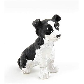Melody Jane Dolls House Young Border Collie Sitting Pet Sheep Dog Miniature 1:12 Accessory