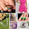 Aquamarine Crystal Beads - 45pcs 8mm Round, Gemstone & Stone