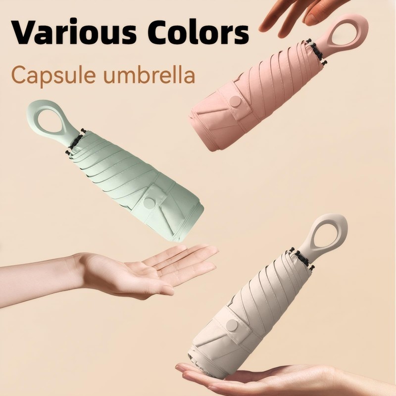 Maizoon Mini Five-fold 6 Ribs Portable UPF50+ Sunshade Pocket Umbrella