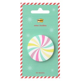 Post-it Jingle Notas adhesivas, diseño de caramelo, 1.8 pulgadas. x 1.8 pulgadas, 1 bloc de notas adhesivas con forma de caramelo con 50 hojas