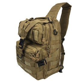 20L Military Tactical Assault Pack Sling Backpack Army Molle Waterproof Rucksack Bag for Outdoor Hiking Camping Hunting (Khaki)