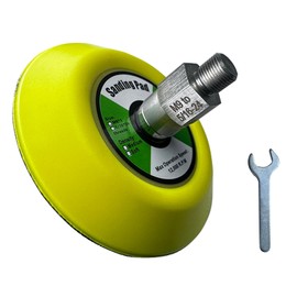 Noyfemr 3" Backing Pad Hook and Loop for Sanding/Polishing , M9 turn 5/16-24 hexagonal Sanding Head Thread Adapter,for Milwaukee M12 Polisher/Sander with M9 Spindle Thread