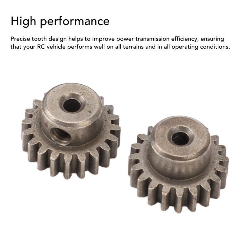 2Pcs RC Motor Gear Set Easy to Install M0.6 20T