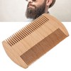Lice Comb, Wooden Beard Comb, Professional Portable Double Sided Fine