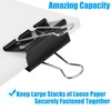 CABAX Extra Large Binder Clips 2-Inch, Big Paper Clamps for