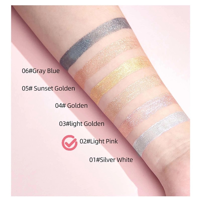 Metallic Diamond Glitter Lip Gloss - Waterproof, Lightweight, Long-Lasting Pink
