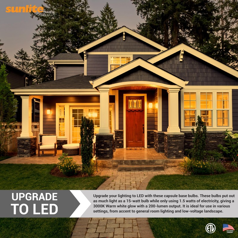 Sunlite LED G4 Single Ended Bi-Pin Light Bulb, 1.5 Watts