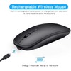 Sendowtek Mouse Inalámbrico Recargable, 2.4G Mouse Inalambrico Ergonomico, USB Mouse