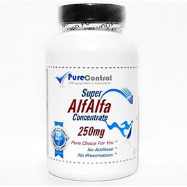 Super Alfalfa Concentrate 250mg // 100 Capsules // Pure // by PureControl Supplements