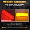 Fiber LED Rear Marker Lamp Tail Lamp 12V 24V Compatible