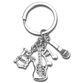 Guitar Keychain Gifts for Teacher Music Students Christmas Birthday Gifts for Music Lovers Daughter Son Grandson Granddaughter Gifts for Lover Music Boyfriend Girlfriend Best friend