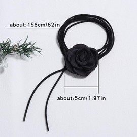 Chuyau - Gargantilla de flores para mujer, Terciopelo Tela Seda, Sin piedra preciosa