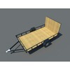 Utility Trailer Plans DIY Open Lawn Cargo Carrier 6' x