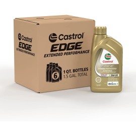 Castrol 06242 EDGE Extended Performance 5W-20 Advanced Full Synthetic Oil(6 Qts)