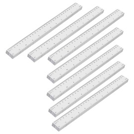 MUKCHAP 50 Pack 30cm/12 Inch Clear Plastic Ruler, Metric Rulers with Centimeters and Inches, Transparent Rulers for Home, Office