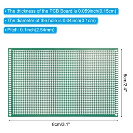 PATIKIL 4" x 6" PCB Board Circuit, 12 Pcs Single Sided Prototype Solder Boards for DIY Soldering and Electronic Project Circuit Boards Solderable Breadboard, Green