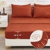 Andency King Size Comforter Set with Sheets Burnt Orange -
